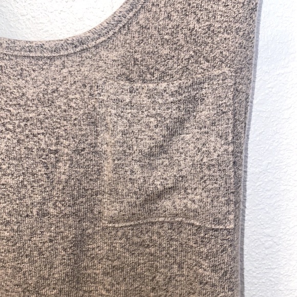 Bar lll Tan Marled,Double Scoop Tank Top - Picture 4 of 7